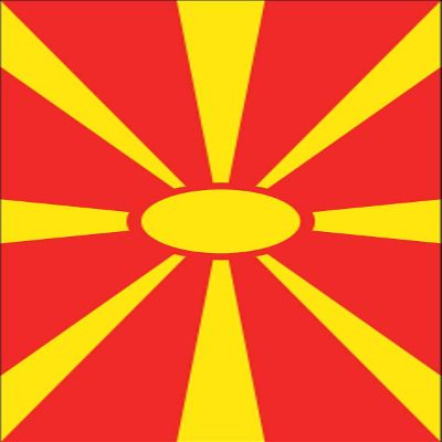 flaggenmeer North Macedonia Flag, 160 g/m², approx. 200 x 80 cm