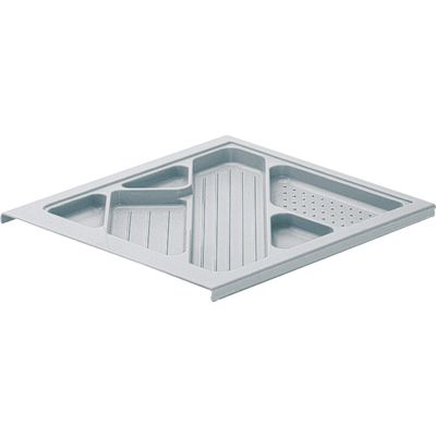 Writing Utensil Tray, 25 mm High, 380/392, Aluminum Look, Item 9007183