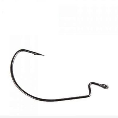 Iron Claw Offset Worm R Hooks, Red, Size 1/0 – Unrigged Fishing Hooks