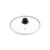 20 cm Glass Pot and Pan Lid with Stainless Steel Rim and Steam Vent view 1