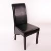 Mendler Set of 2 Dining Chairs M37 – Leather, Black, Dark Legs view 2