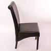 Mendler Set of 2 Dining Chairs M37 – Leather, Black, Dark Legs view 3