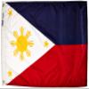 Annin Flagmakers Model 196751 Philippines Flag, Nylon SolarGuard NYL-Glo, 6 x 0.9 m, 100 Official United Nations Design Specifications view 1