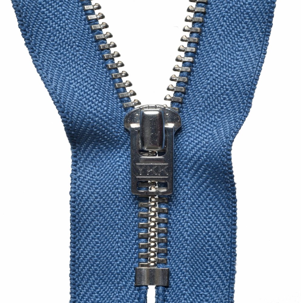 YKK Auto-Lock Zipper No. 145, Slate Blue, 23 cm