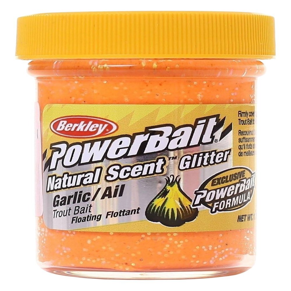 Berkley Trout Paste PowerBait Natural Scent Garlic Fluo Orange 50 g Garlic Fluo Orange See Tremarella