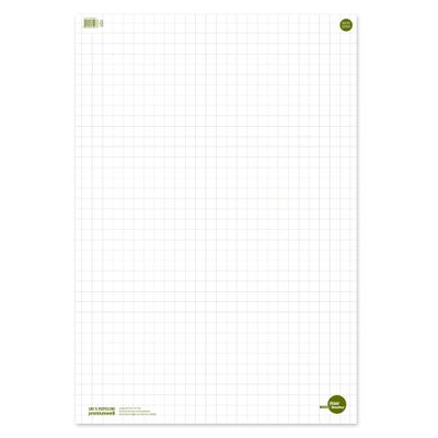 Staufen Style Flip Chart, 68 x 99 cm, Grid, 20 Sheets, Premium White 80 gsm Recycled Paper, 5-Pack