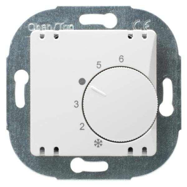 Jäger-Direkt Room Temperature Controller, 24 V, NC Contact, White, 5–30°C, Setback Approx. 4 K