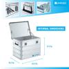 Zarges K470 Aluminum Case, 40837, Metallic Silver, 22.4 x 15.7 x 17.7 view 4