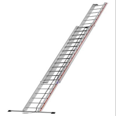 HYMER Two-Section Rope Extension Ladder, 2 x 20 Rungs, 405140