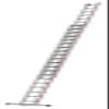 HYMER Two-Section Rope Extension Ladder, 2 x 20 Rungs, 405140 view 1
