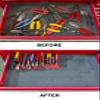 Lisle 40490 Red Pliers and Wrench Rack view 2