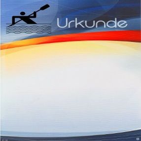 Albert Hoffmann Urkundenverlag Kayaking, Canoeing, Rowing 720/626 PC Certificates, 170 g/m, 10-Pack