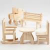 Round Wooden Table, 7 x 6 cm view 4