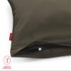 fleuresse Uni-Colours Bedding Set, Mako Satin, 100% Cotton, Dark Chocolate, 155 x 200 cm view 4