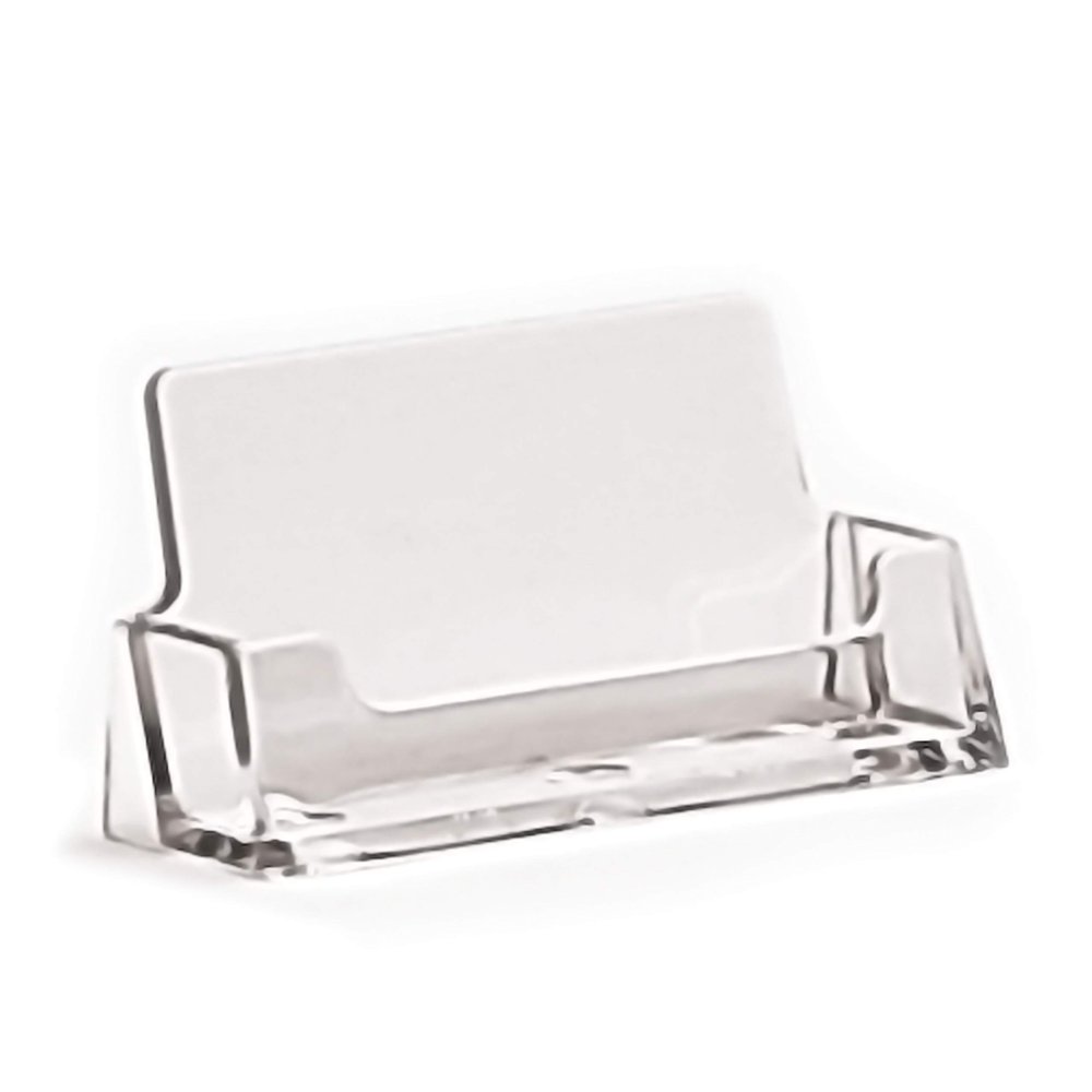 10 taymar Business Card Holders, DIN A8 Landscape (85 × 55 mm), Transparent