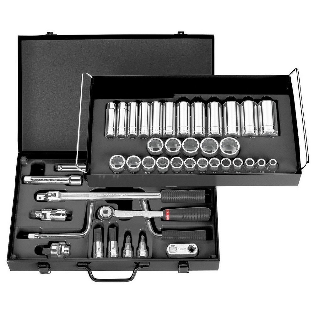 Facom S.450UP 1/2 in 12-Point Socket Set in Metal Case