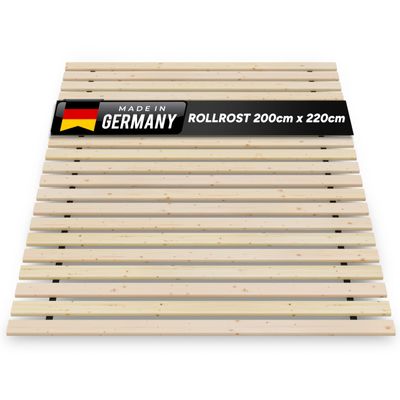 TUGA Holztech Roll-Up Slatted Base 200 x 220 cm, 20 mm, 300 kg