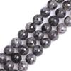 Sweet & Happy Girl's Store 12mm Round Black Larvikite Labradorite Gemstone Bead Strand, 15 Inches, for Jewelry Making view 1