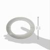 Viega 106515 No. 3821 Hinged Escutcheon, 110 mm, 90 mm Height, Manhattan PVC view 2