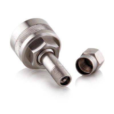 Petromax Nickel-Plated Brass Air Pump Adapter for All Geniol Kerosene Pressure Lamps