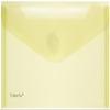 FolderSys 10-Pack DL Document Folders, PP, Yellow Transparent view 1