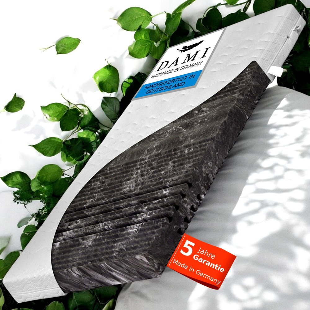 Air Balance DaMi 7-Zone Mattress 200 x 200 cm, 16 cm High, H2, Gel Comfort Foam, Rolled