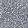 Miyuki 11/0 Crystal Pewter-Lined Japanese Round Glass Seed Beads, 24 g view 2