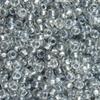 Miyuki 11/0 Crystal Pewter-Lined Japanese Round Glass Seed Beads, 24 g view 3