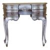 Casa Padrino Baroque Secretary Desk with 5 Drawers, Silver view 1