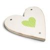 Large Green Wooden Heart “Herzig” view 1