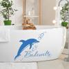 GRAZDesign Dolphin Bathroom Wall Decal, 41 x 30 cm, 073 Dark Gray view 3