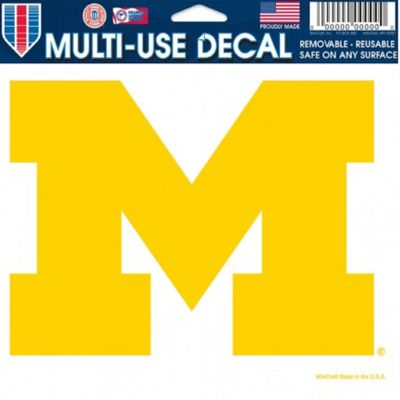 Wincraft Michigan Wolverines Removable 5" x 6" Car Decal