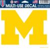 Wincraft Michigan Wolverines Removable 5" x 6" Car Decal view 1
