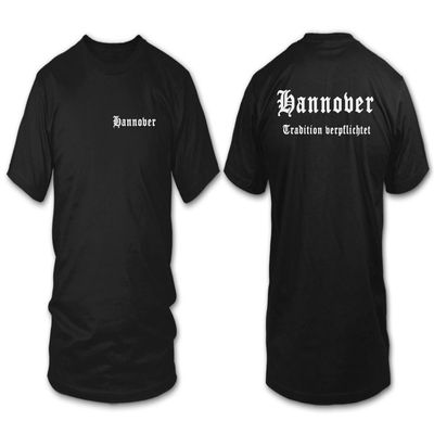 Hannover “Tradition Requires Commitment” Fan T-Shirt, Black, Size S