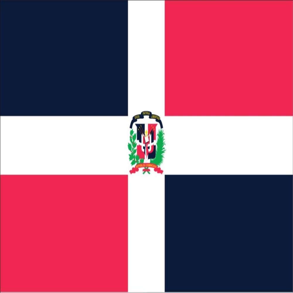 flaggenmeer Dominican Republic Flag, 110 g/m, approx. 100 x 150 cm