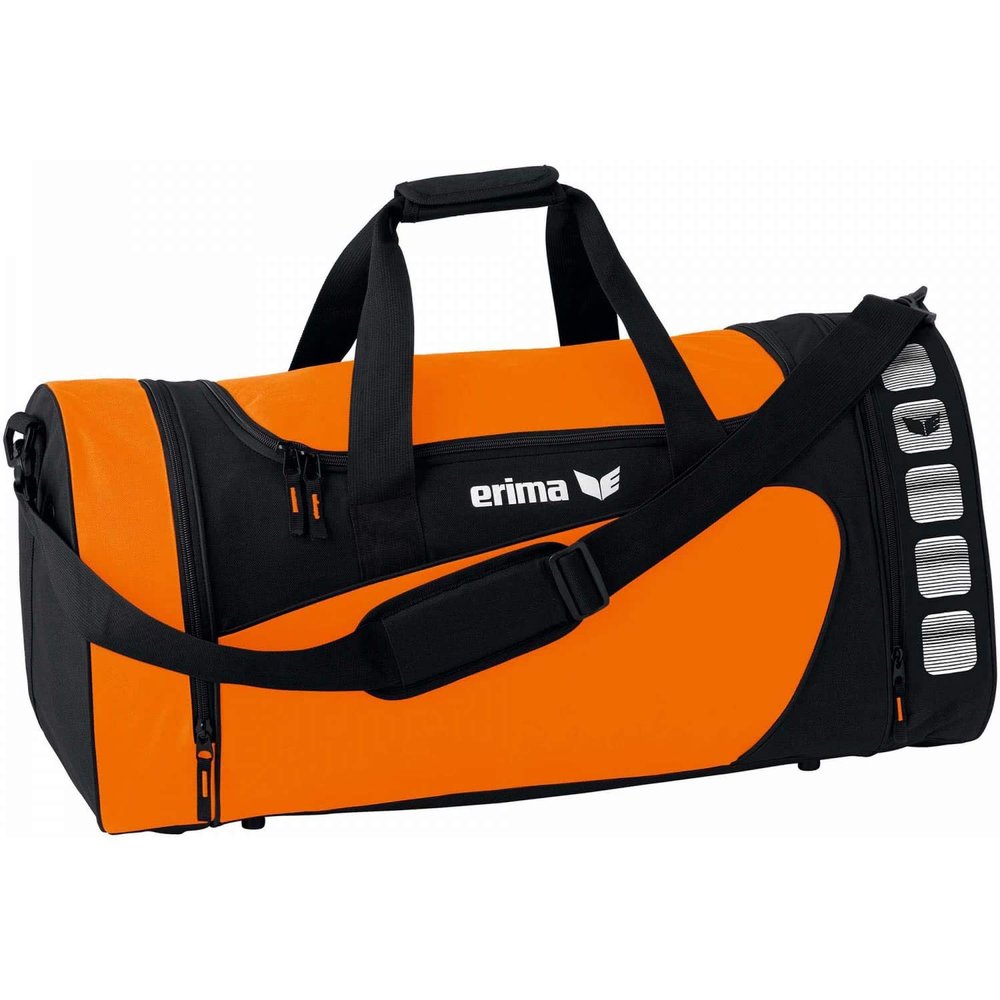 Erima Unisex Club 5 Sports Bag (723363), Orange/Black, M