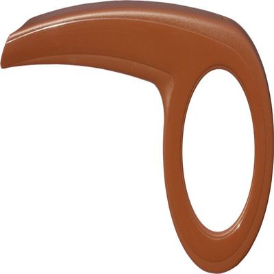 DEKAFORM Designer Chain Guard Performance Line 219-2, Brown/Leather Color, Retro Look, for 44/46/48-Tooth Chainrings