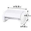 LEC Toilet Paper Holder W BB-370, Japan Import view 4
