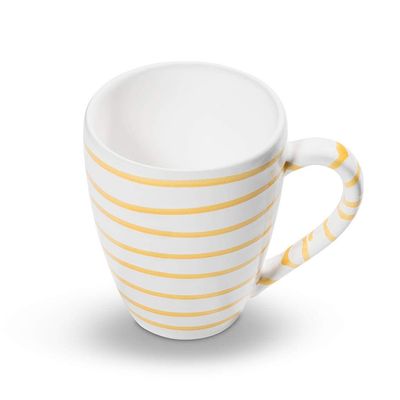 GMUNDNER KERAMIK Max Breakfast Mug, 0.3 L Capacity, Yellow-Flamed, Handmade in Austria