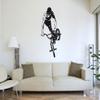 PrimeStick BMX Rider Wall Decal #170C, Brown, 120 x 230 cm (RAL8017) view 1
