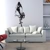 PrimeStick BMX Rider Wall Decal #170C, Brown, 120 x 230 cm (RAL8017) view 2