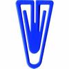 Laurel Brochure Clips, Plastic, 60 mm, 100-Pack, Blue view 1