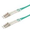 ROLINE OM3 50/125 µm Fiber Optic Cable, LC/LC, Low-Loss Connectors, Turquoise, 0.5 m view 1