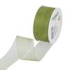 Halbach Organza Ribbon, 40 mm x 50 m, Moss Green view 1