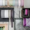 Halbach Organza Ribbon, 40 mm x 50 m, Moss Green view 4