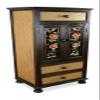livAsia Asian Solid Wood and Rattan Cabinet, 50 x 40 x 120 cm view 1