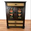 livAsia Asian Solid Wood and Rattan Cabinet, 50 x 40 x 120 cm view 2