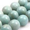 GEM-INSIDE CREATE YOUR OWN FASHION Sweet & Happy Girl's Store 18mm Round Amazonite Gemstone Bead Strand, 15 Inches, Jewelry Making view 2