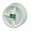 PAPSTAR 50 White “pure” Sugarcane Plates, 3-Compartment, 26 cm, 2 cm view 3