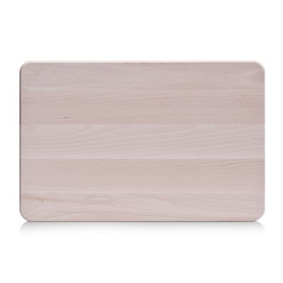 ZELLER PRESENT SCHÖNER LEBEN. PRAKTISCH WOHNEN. 22768 Cutting Board, Beech, Approx. 35 x 23 x 1.5 cm, Beige